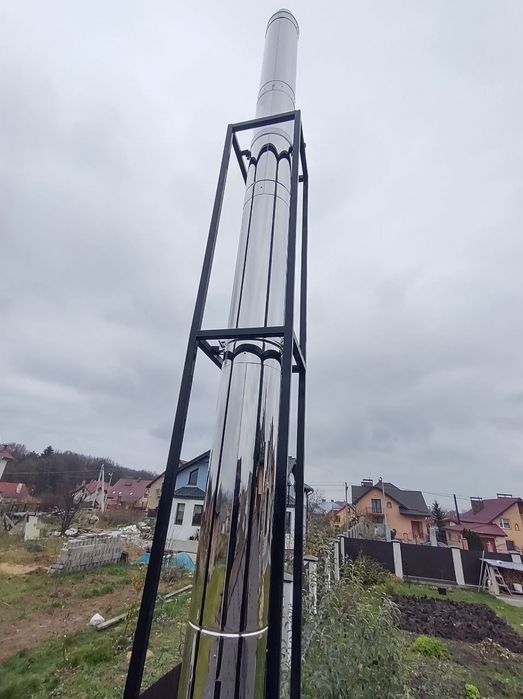 Димохід з нержавійки,труба сендвіч, овал,димоход нержавійка