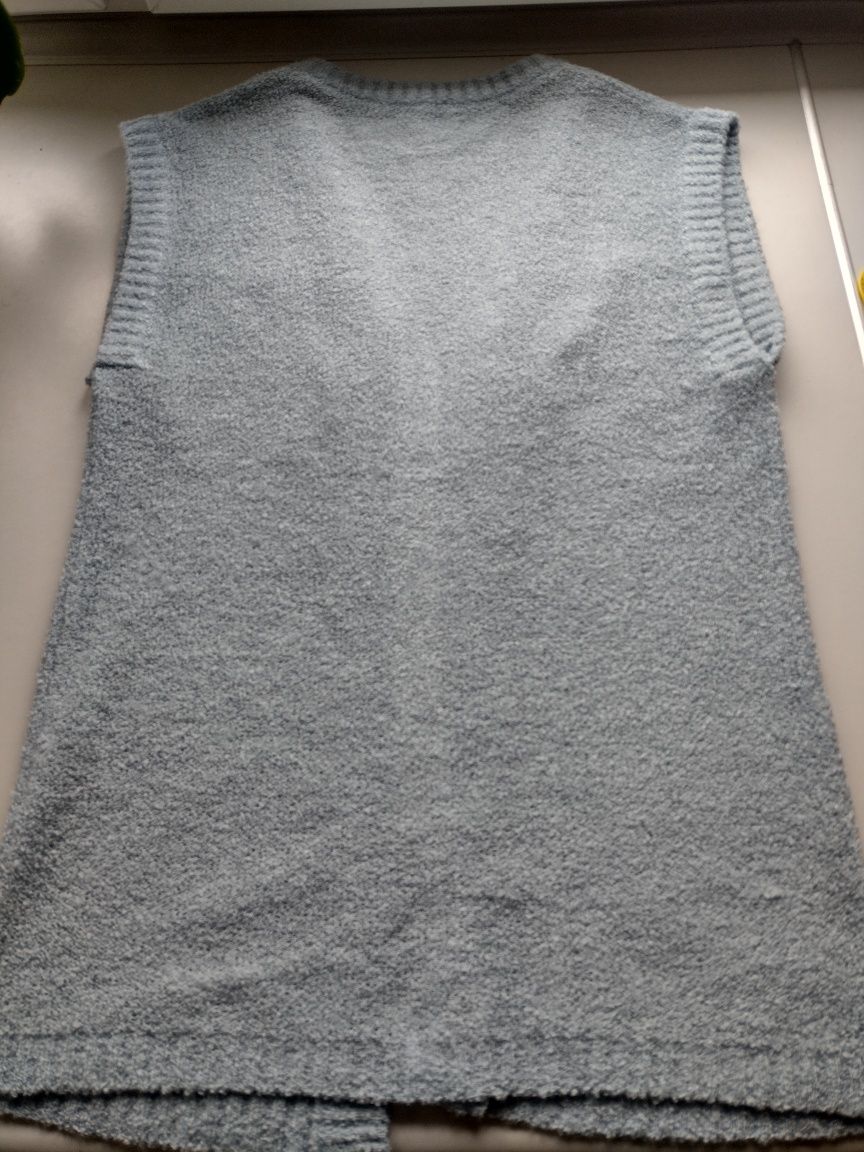 Kamizelka damska 40 L wełna boucle