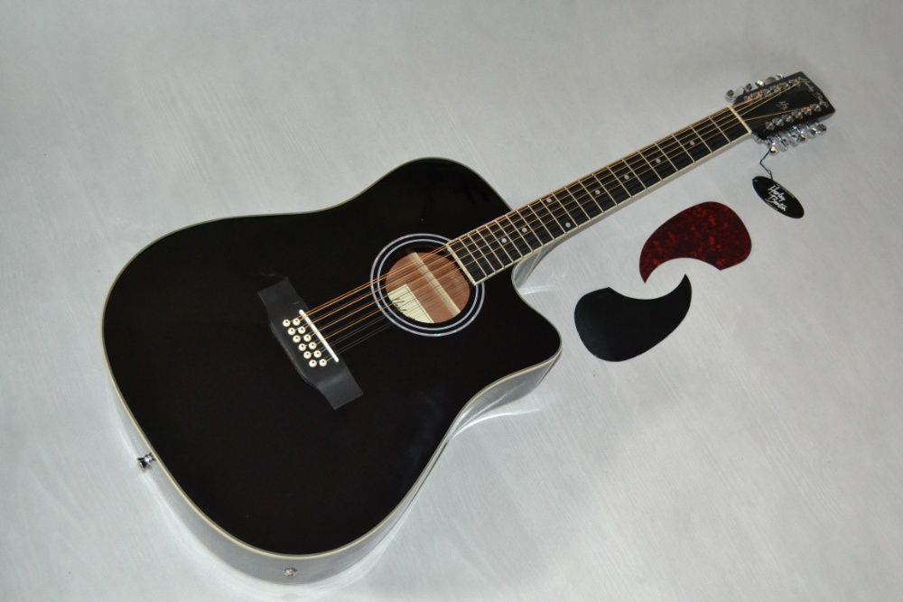 Harley Benton D-200CE BK nowa gitara 12 STRUNOWA - ustawiona!