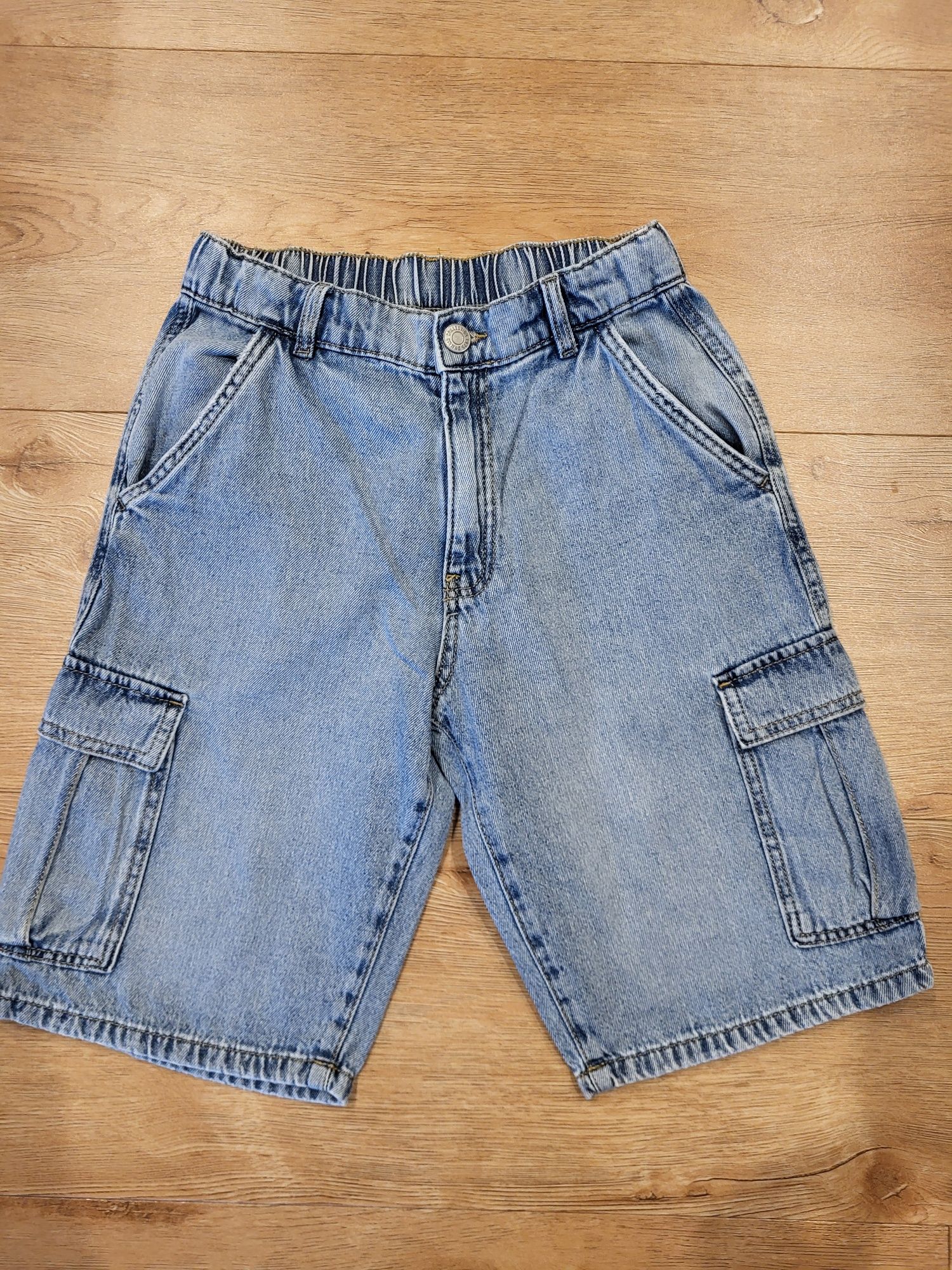 Zara 164 szorty cargo denim jeansowe krótkie spodenki