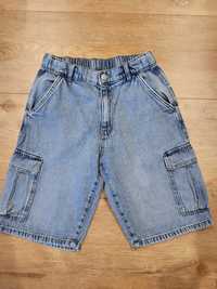 Zara 164 szorty cargo denim jeansowe krótkie spodenki