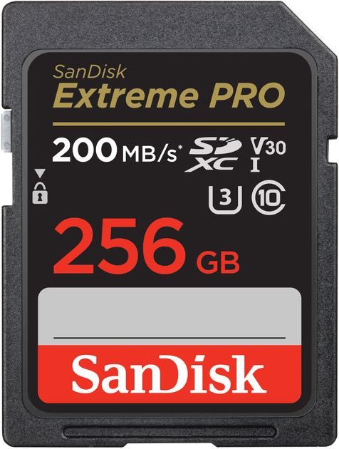 Карта пам'яті SanDisk 256 GB SDXC UHS-I U3 V30 Extreme PRO Нові.