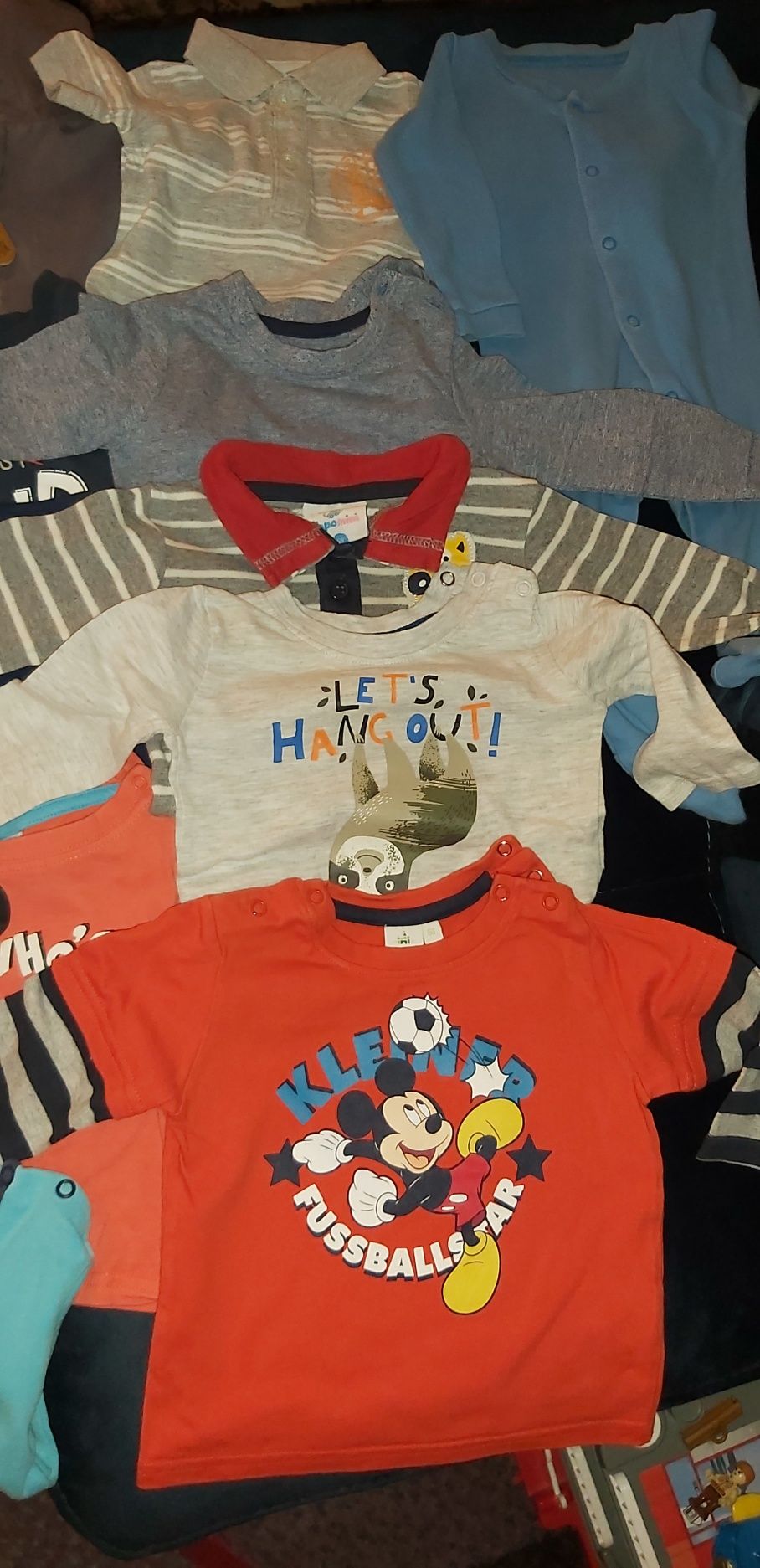 Ubranka dla chłopca, koszulki, 26 sztuk, sweterki, koszule rozm.62/68