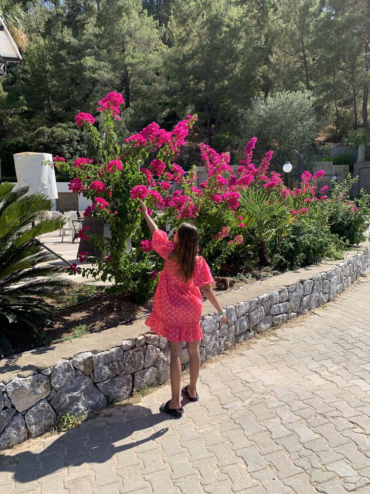Сукня сарафан літній плаття рожеве для дівчинки платье летнее