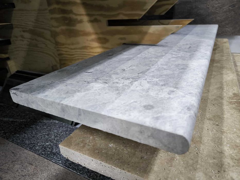 Śliczny Marmur Tunra Grey Pytki, Stopnie/Parapety i Podstopnie