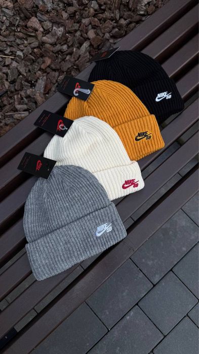 Шапка Nike SB чорна, сіра, біла, оранжева