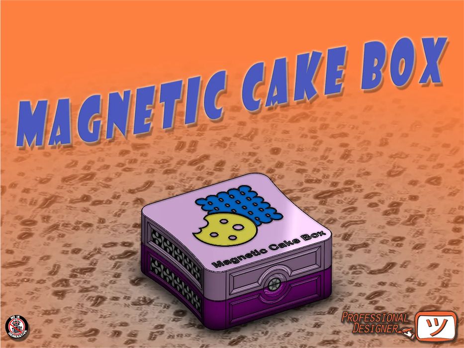 Caixa Magnética para Bolos e Biscoitos