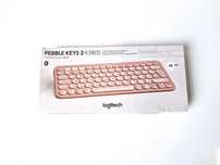 Klawiatura bezprzewodowa Logitech Pebble Keys 2 K380s różowa