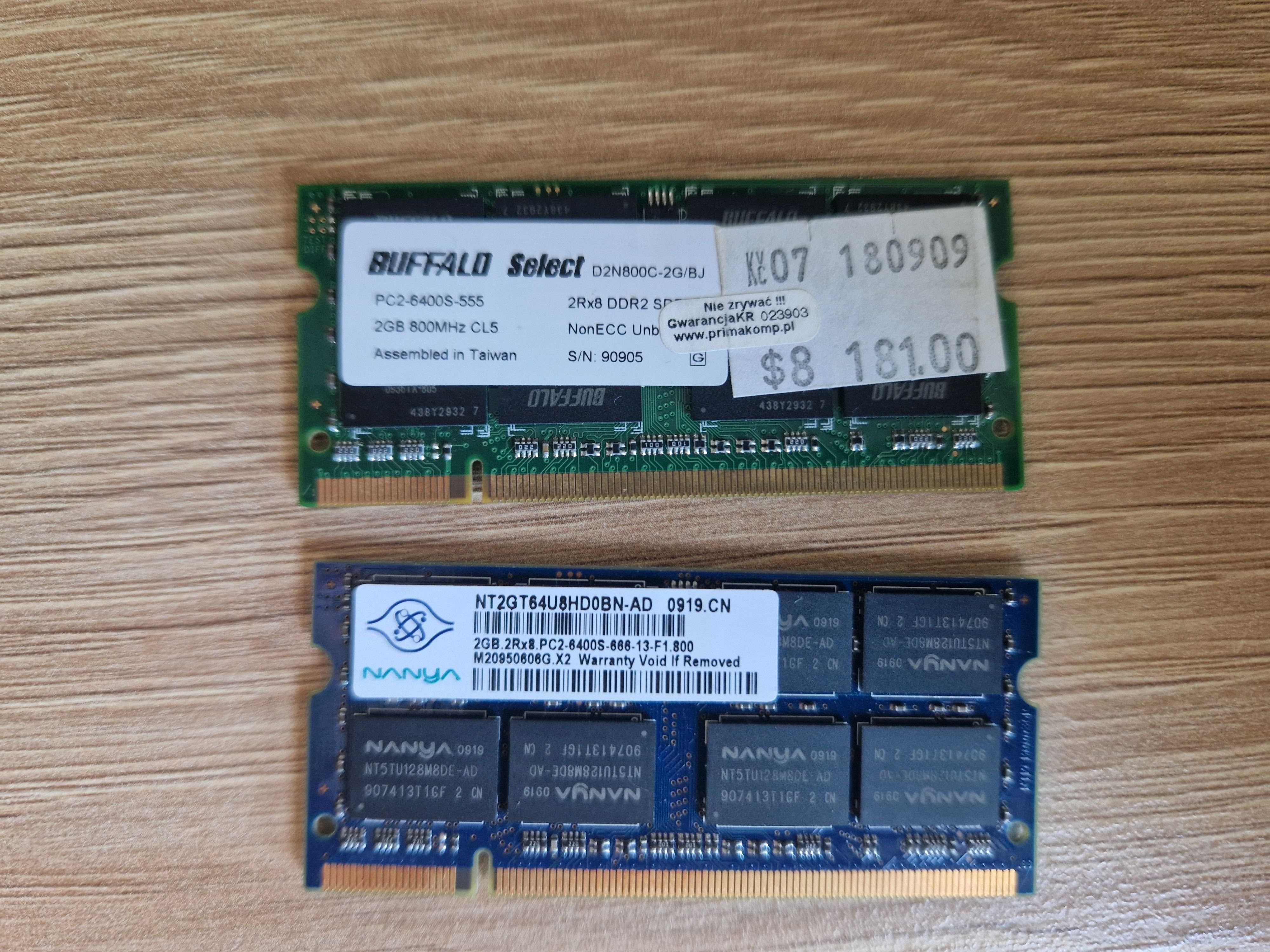 Pamięć ddr2 4GB (2x2GB)