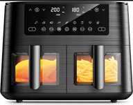 Dual Zone Frytkownica na Gorące Powietrze z Okienkiem, 9L XL