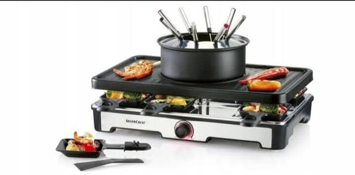 Grill raclette i fondue  1400W outlet