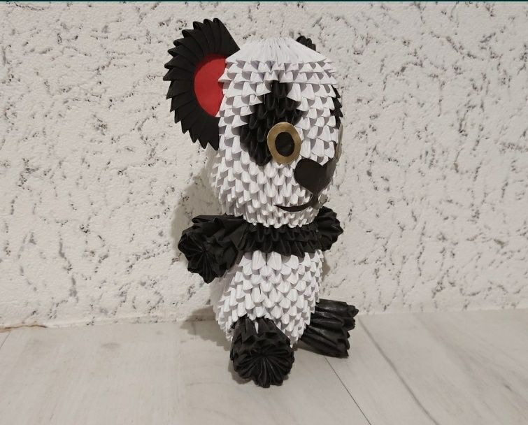 Panda origami modułowe 3D