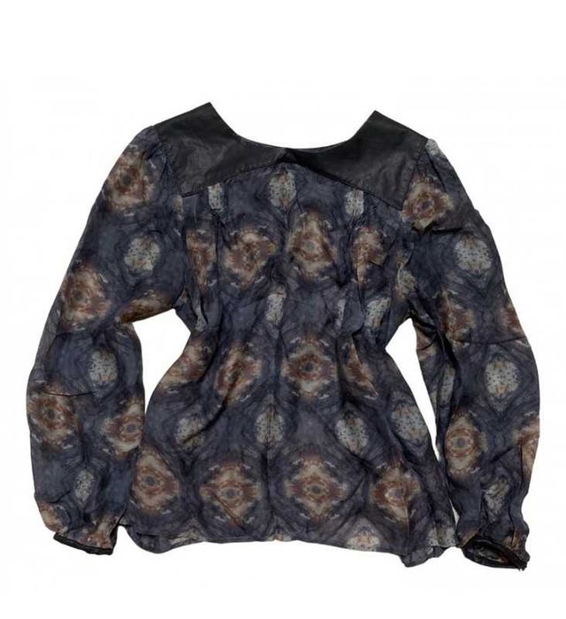 Koszula jedwabna jpg we wzory Vintage y2k 90s kolorowa luxury premium