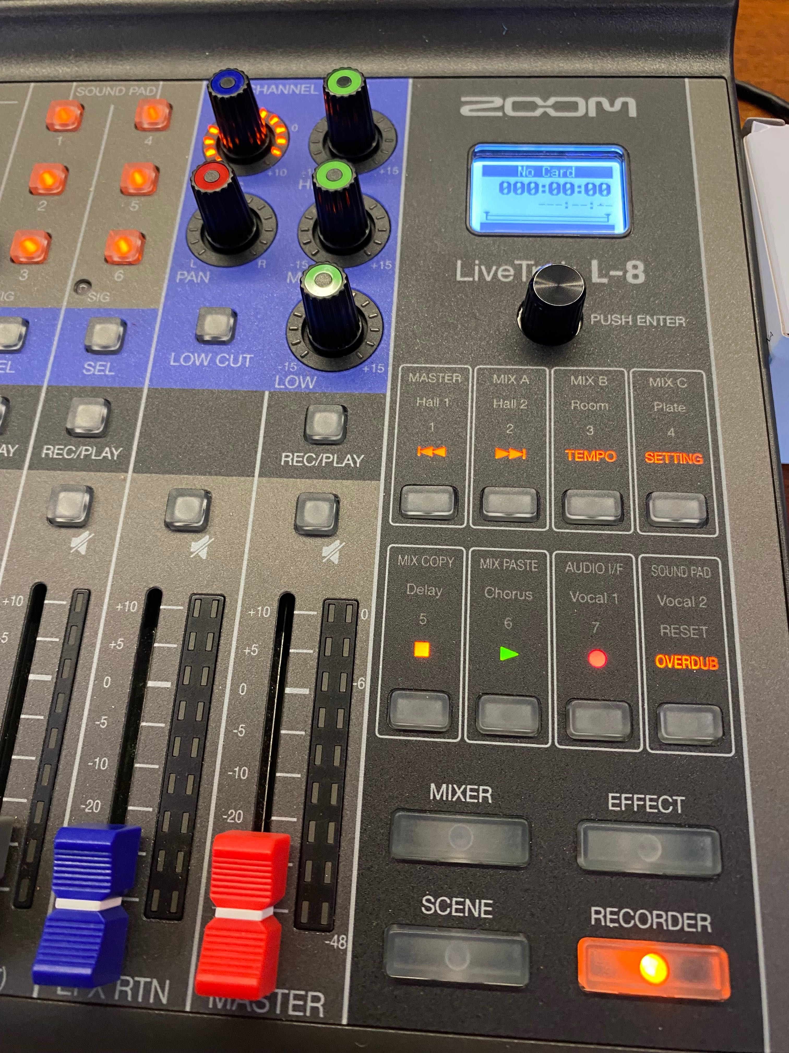 LiveTrak L-8 8-Channel Digital Mixer and Recorder