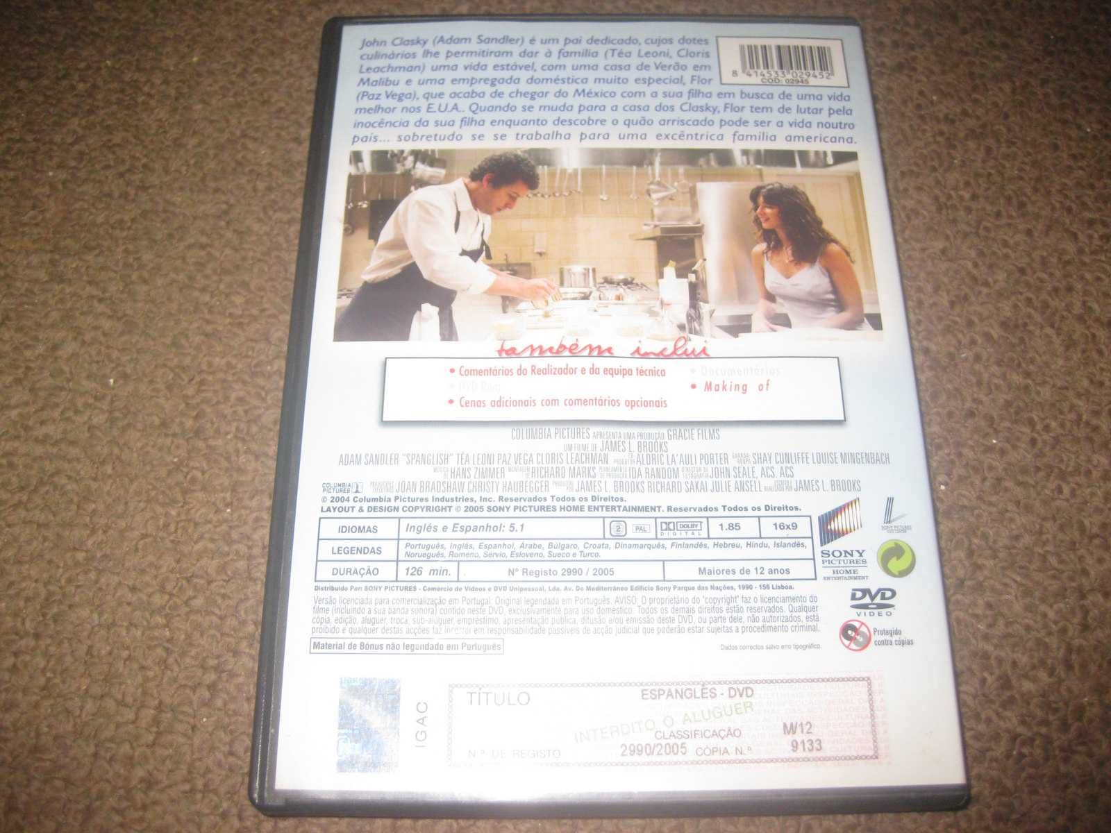 DVD "Espanglês" com Adam Sandler/Raro!