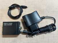 Konwerter optyczny DAC_coaxial TOSLINK_ do podłączenia wieży do TV