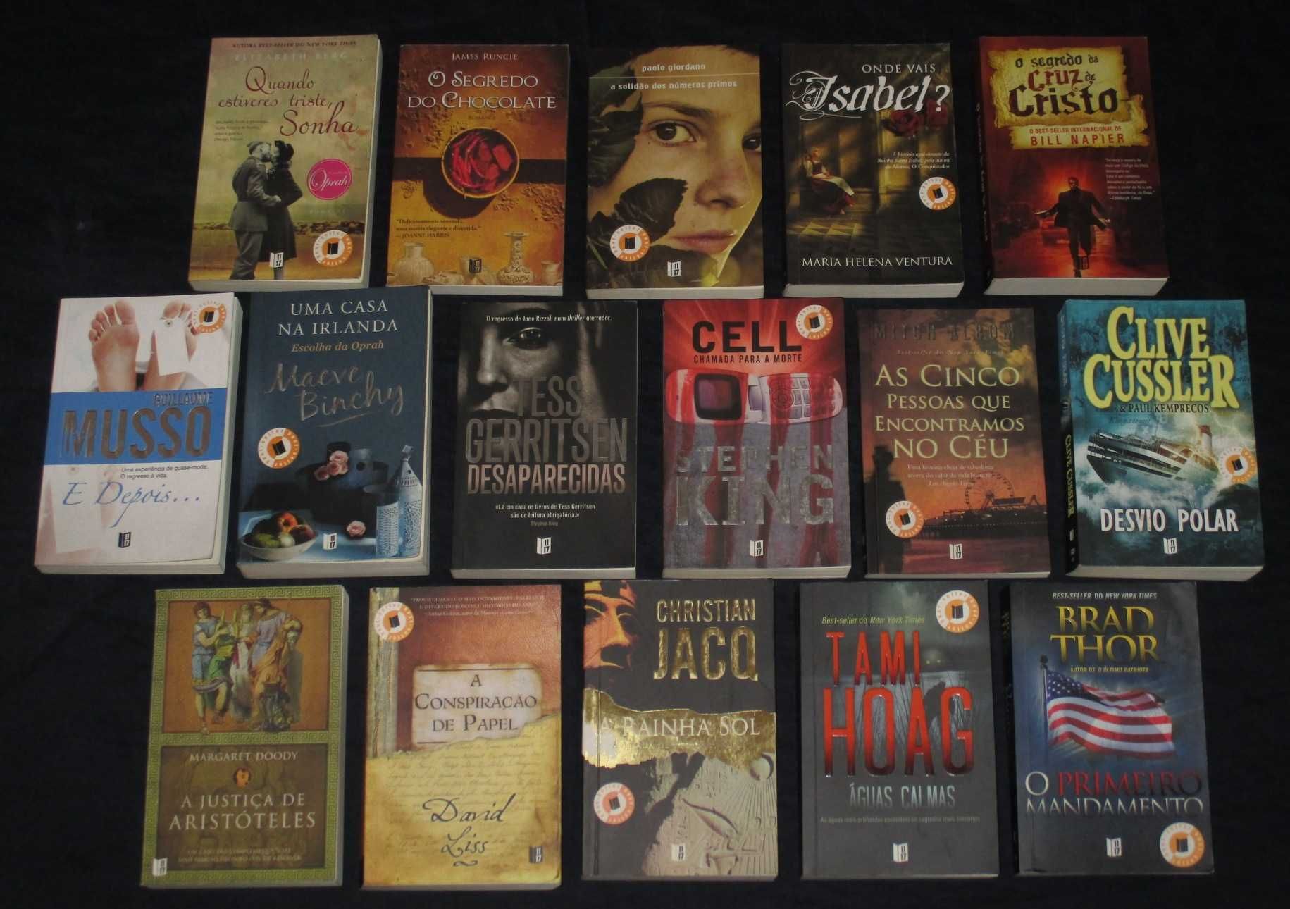 Livros de bolso 11x17 Stephen King Bill Napier Tami Hoag David Liss