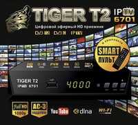 Tiger T2, Цифровой тюнер T2,метал, TIGER T2,IPTV, + СМАРТ ПУЛЬТ