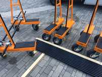 Rozkładany wózek transportowy do szkła, szyb, okien, plyt g-k, osb.