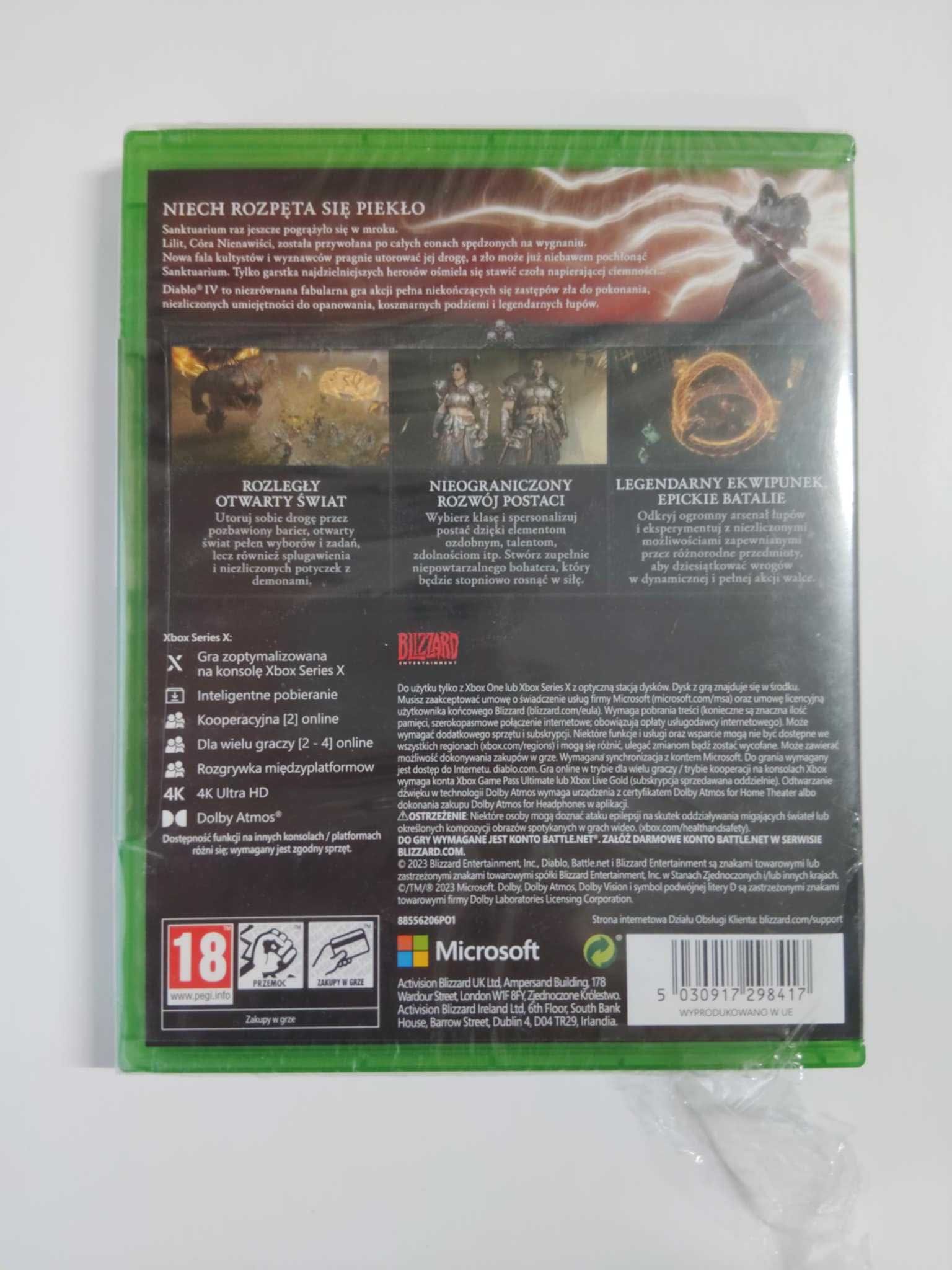NOWA Diablo IV Xbox One / Xbox Series X / folia uszkodzona