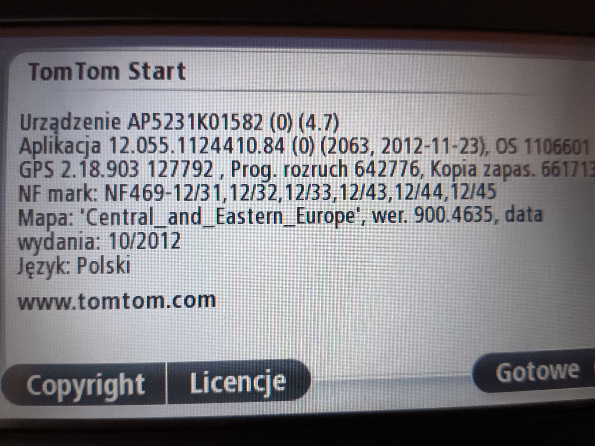 nawigacja Tom Tom AP 5231