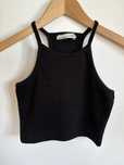 Crop top preto Pull&Bear