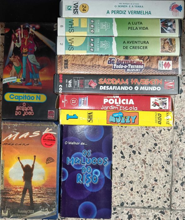 120 filmes VHS banda desenhada