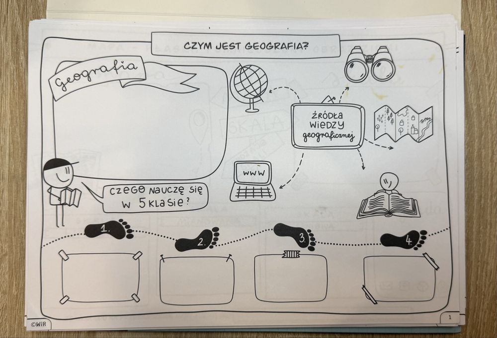 Graficzne karty pracy Geografia klasa 5 Anna Żertka