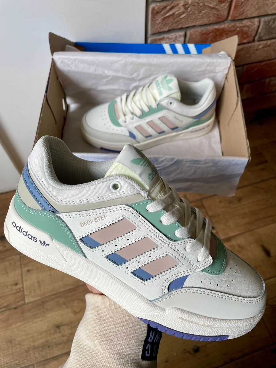 Кросівки - Adidas Drop Step Beige Grey Green ( 36 - 41 )