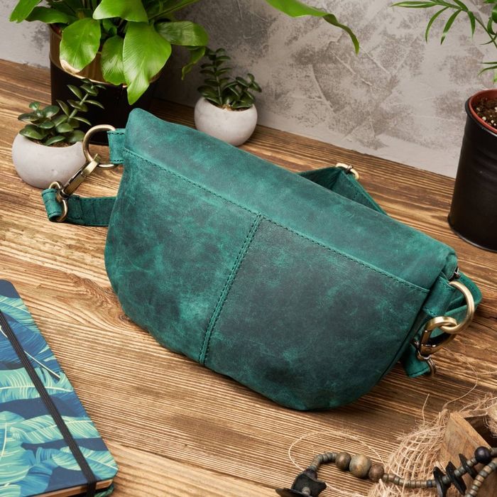 skórzana saszetka na pas vintage paolo peruzzi t-36-gr