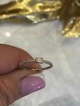 Pierścionek Infinity z diamentami 0.18 CT Bagiety