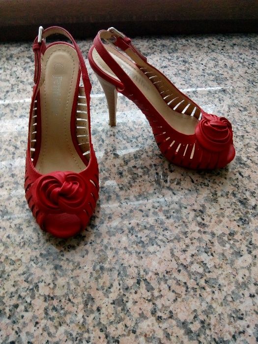 czerwone szpilki sandały Jenny Fairy 37