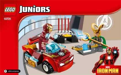 Lego juniors - super heroes - marvel “iron man vs. Loki” – 10721