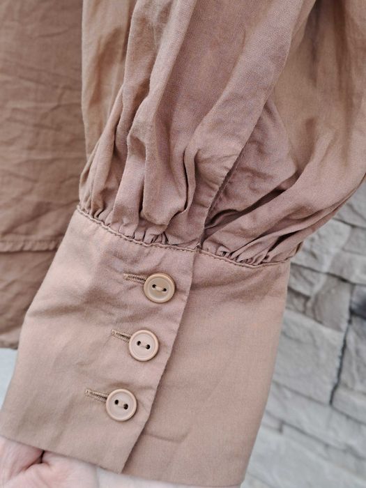 Koszula Lindex oversize kawa z mlekiem lyocell tencel XL XXL 46 48