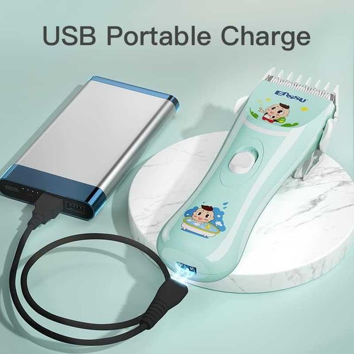 Bezprzewodowa Maszynka Trymer Do Strzyżenia Dzieci Niemowląt Cicha