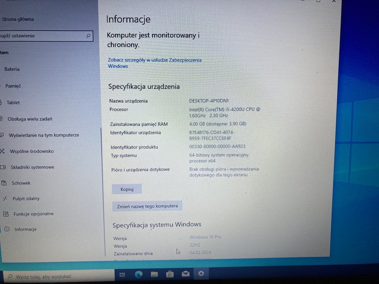 Lenovo ThinkPad t440 i5 SSD 180GB