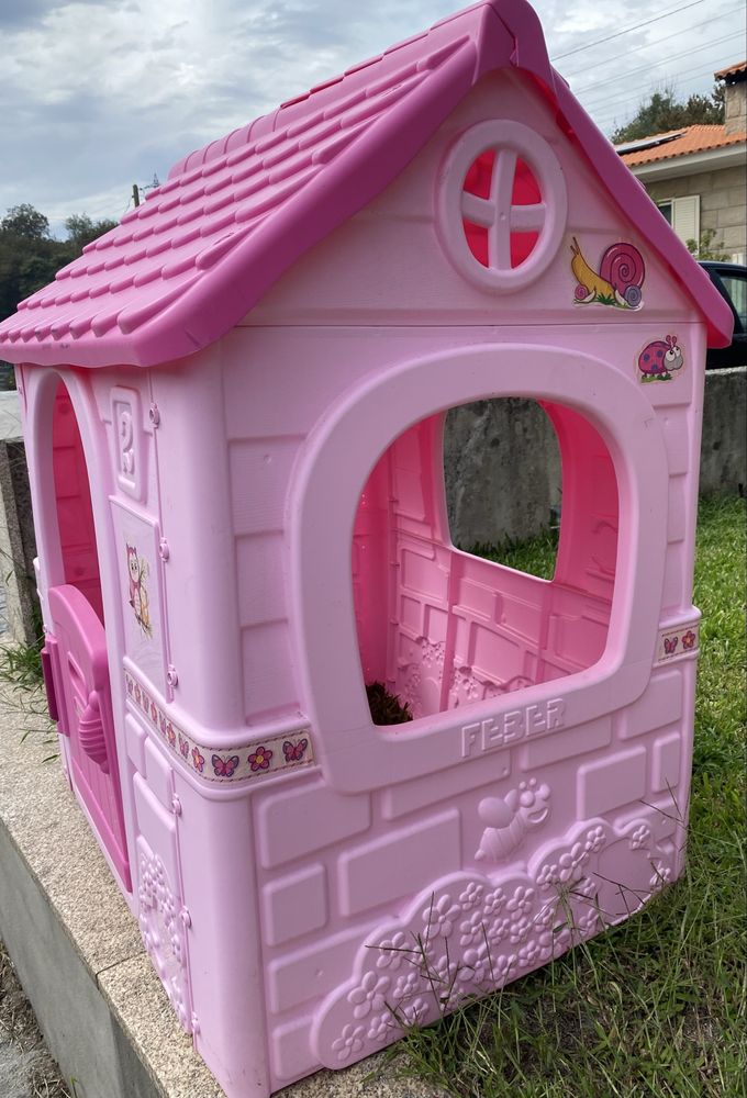 Casa grande infantil cor de rosa