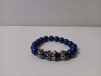 Pulseira de contas azuis