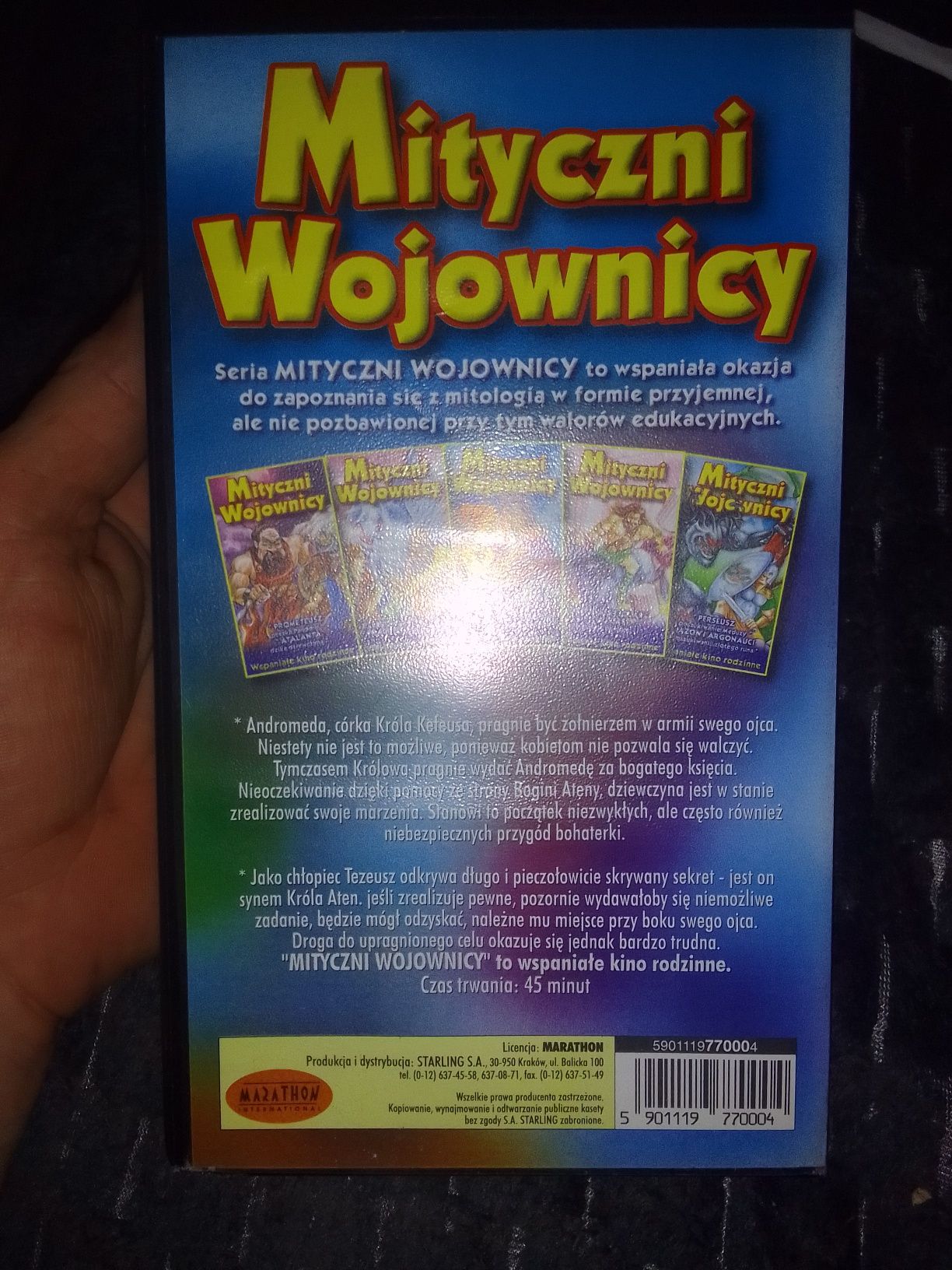 Kaseta VHS mityczni wojownicy