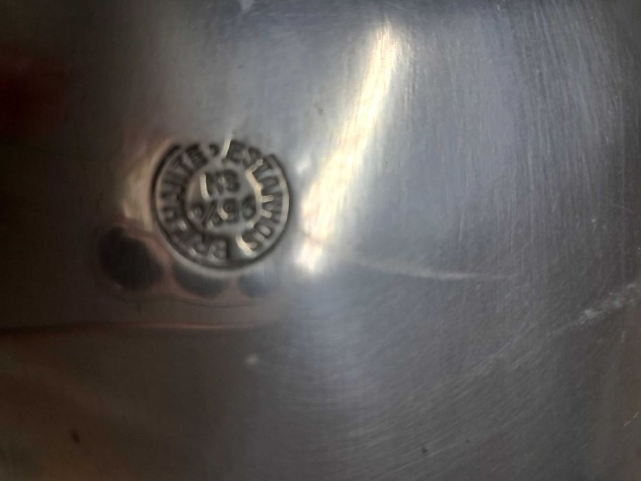 Terrina e castiçais em estanho 95%