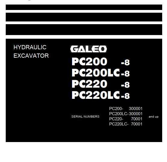 Instrukcja Napraw Komatsu PC 200-8, PC 200 LC-8, PC 220-8, 220 LC-8 PL