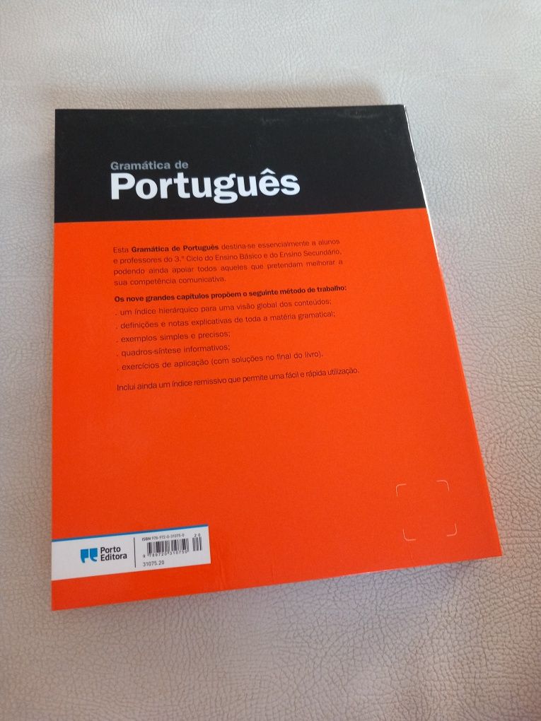 Gramática de português, 3°ciclo e ensino secundário