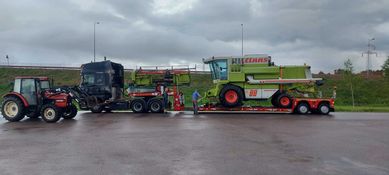 Transport niskopodwoziowy laweta tiefbett kombajn,maszyn ,gabaryty.dom