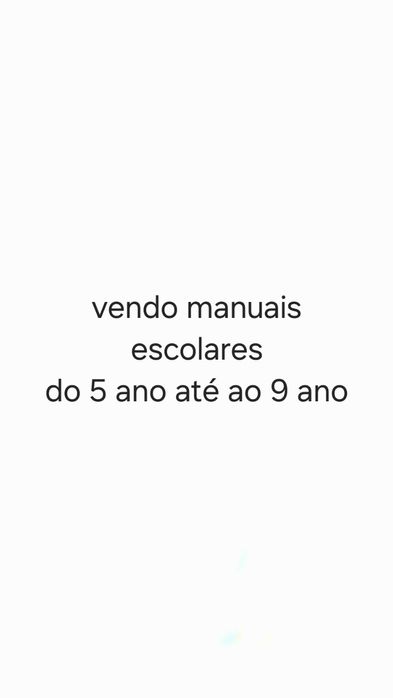 Vendo manuais escolares