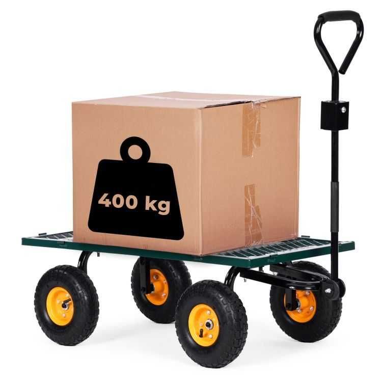 Wózek ogrodowy Transportowy ogrodniczy Taczka do 400kg przyczepka