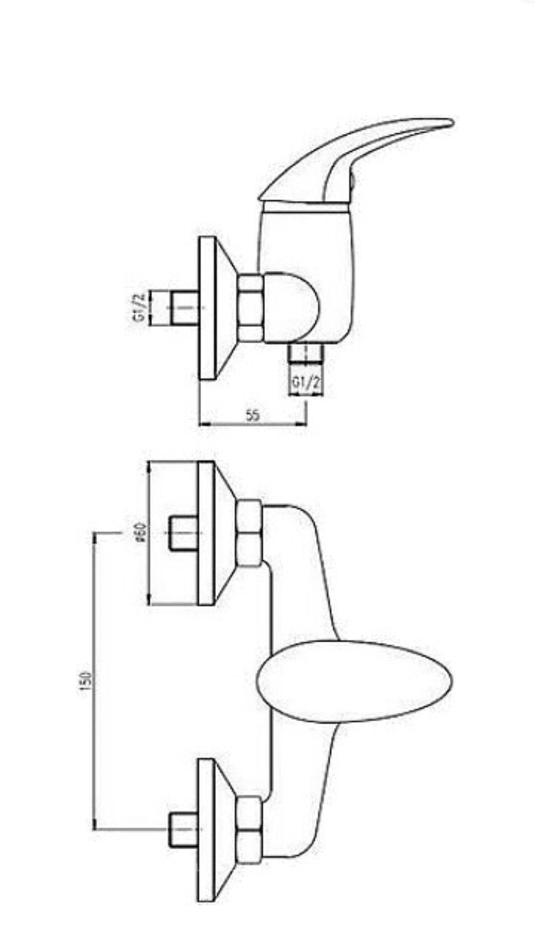 Смеситель для душа Deante Fliger Taga BFT 041