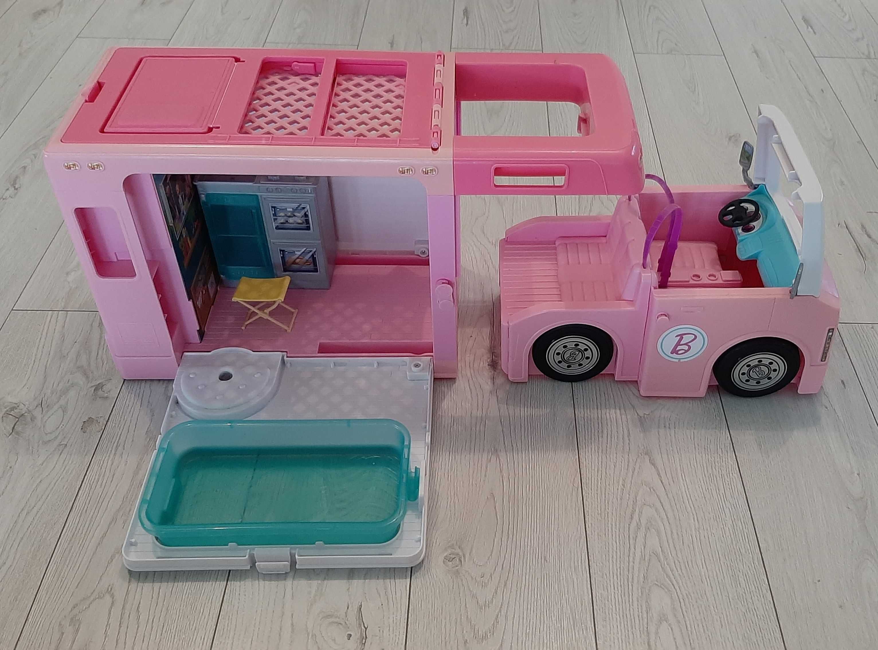 Różowy Samochód Kamper Barbie 3W1 Mattel GHL93