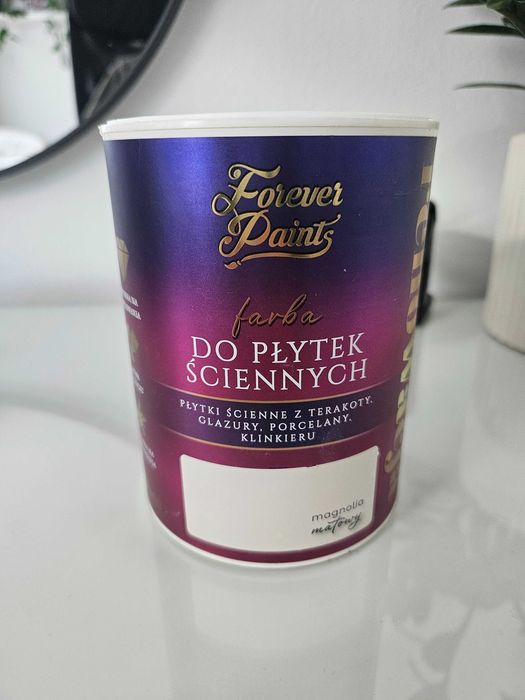 Farba do płytek ściennych Forever Paints – Magnolia Matowa (nowa) 0,7l