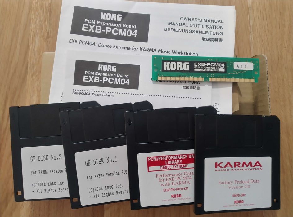 Korg EXB-PCM04 "Dance Extreme" KARTA dla Korg Triton+Karma, RZADKIE