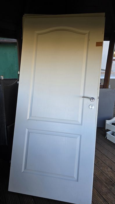 Białe skrzydło drzwiowe 7 par